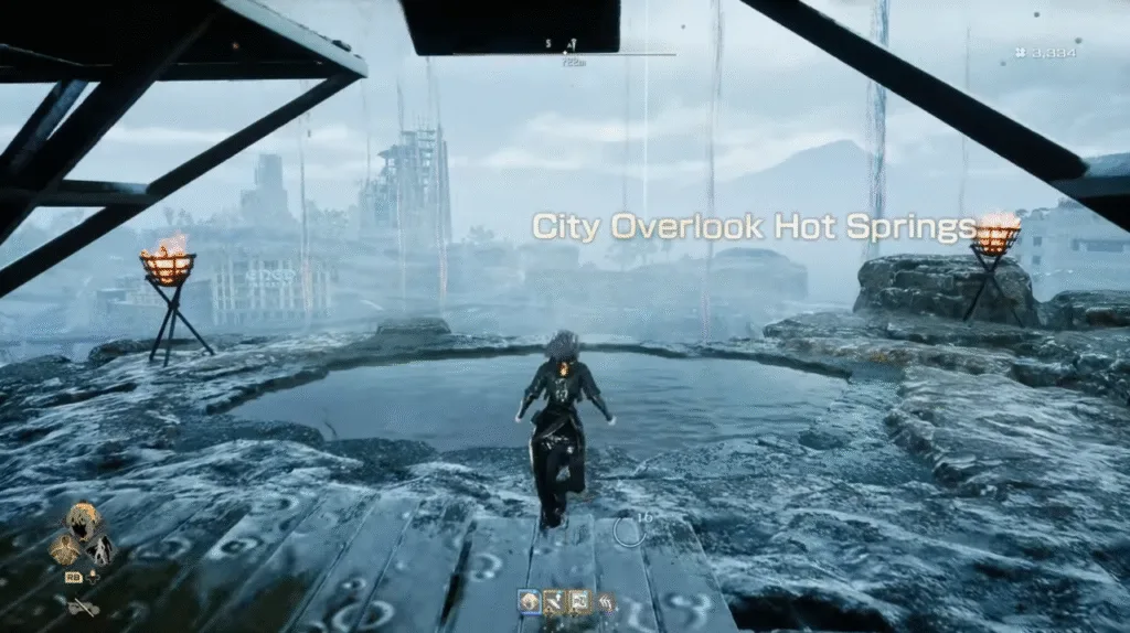 City Overlook Hot Spring location Code Vein 2