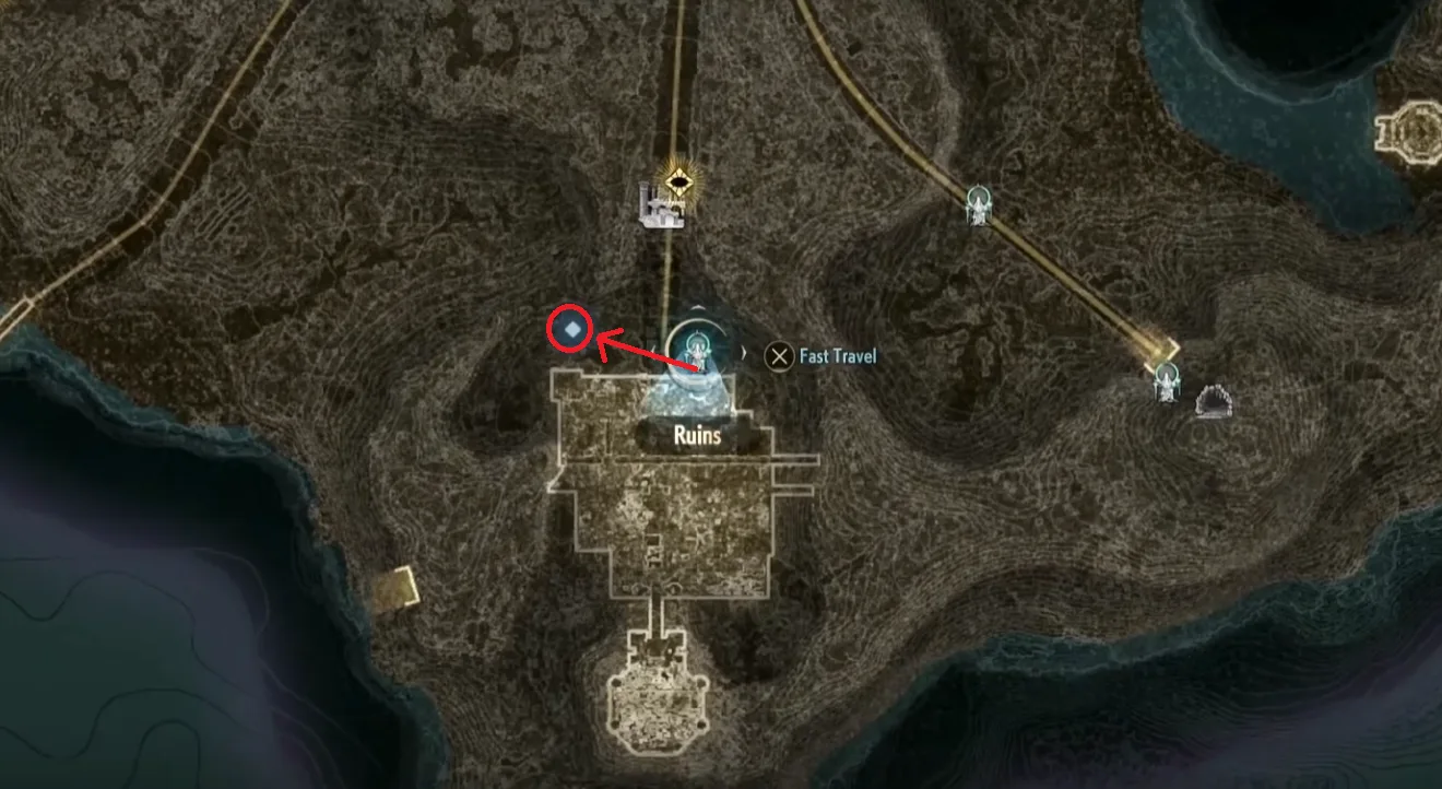 Golden nectar location #3 Magmell Island