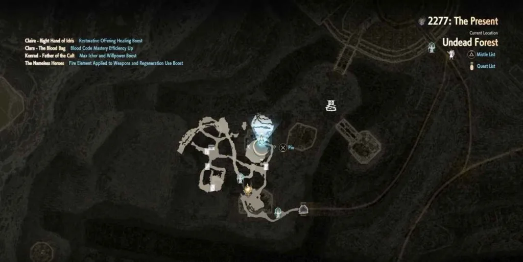 Cave Hot Spring map location Code Vein 2