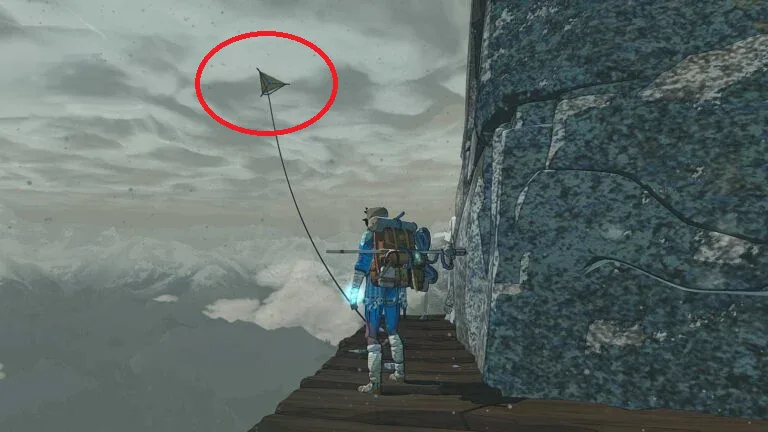 Final location of Rody and Johanna's kite in Cain