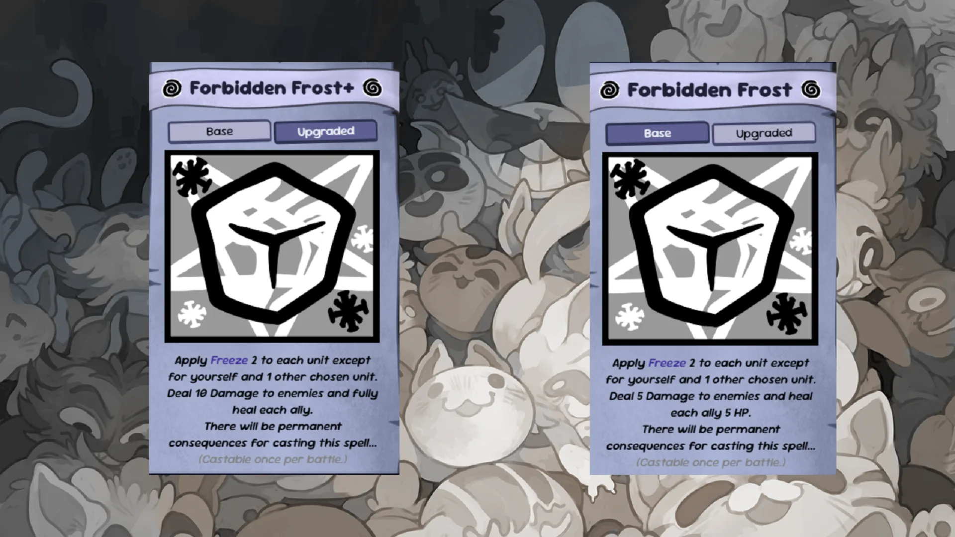 Forbidden Frost and Forest+ Spell Explained Mewgenics