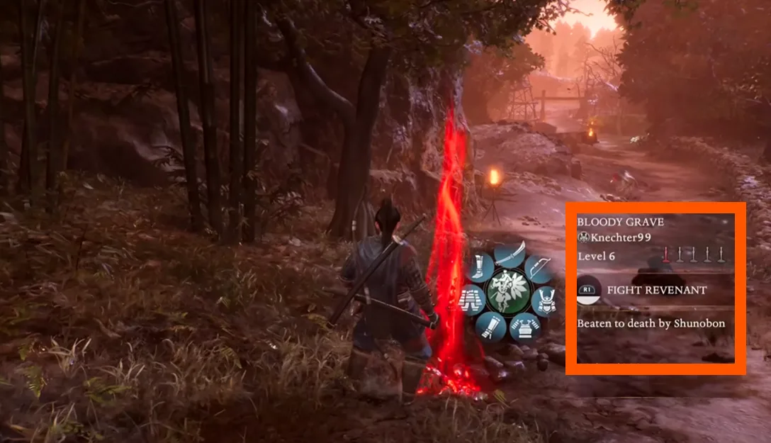 Bloody grave in Nioh 3 to reach Bloodedge demon