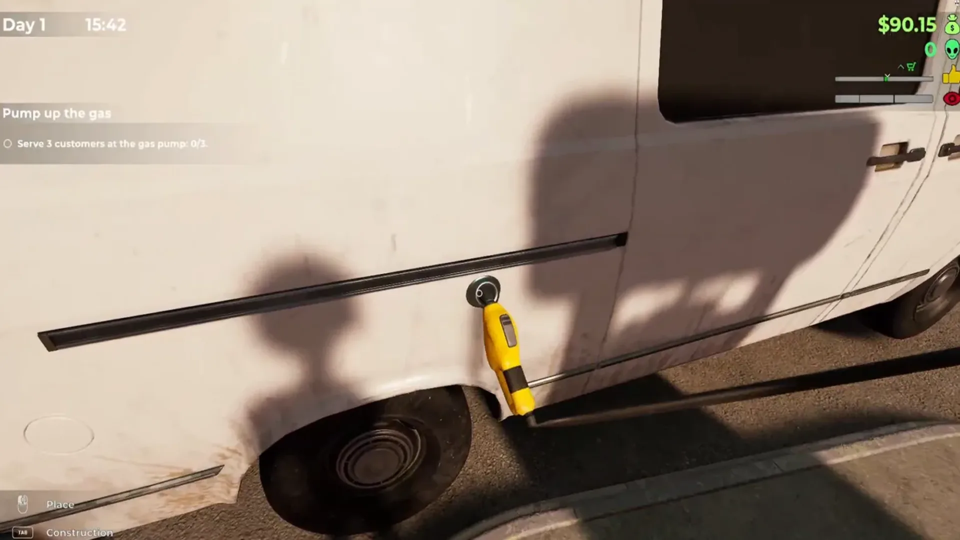 Refuel Gas Pump in Roadside Research