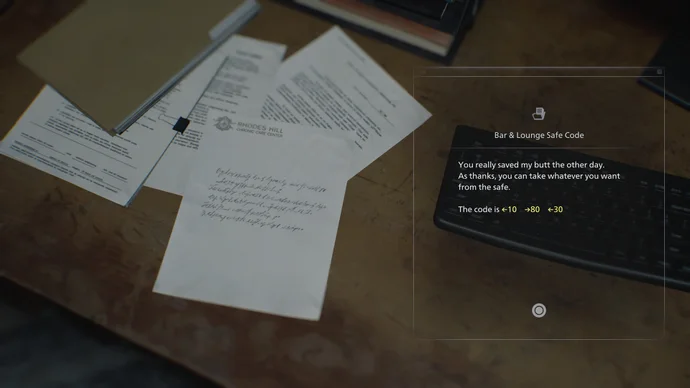 Bar & Lounge Safe Code RE Requiem