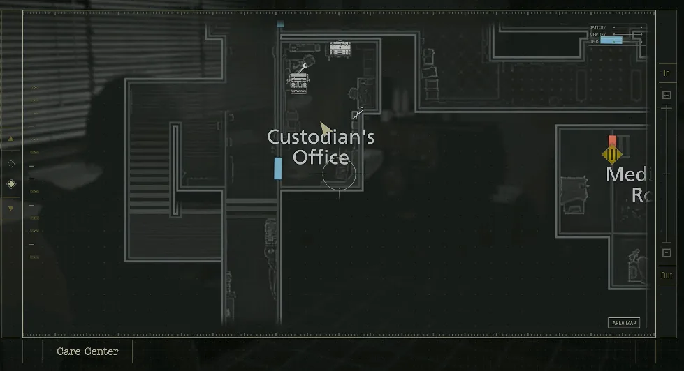 custodians' office map location in RE Requiem