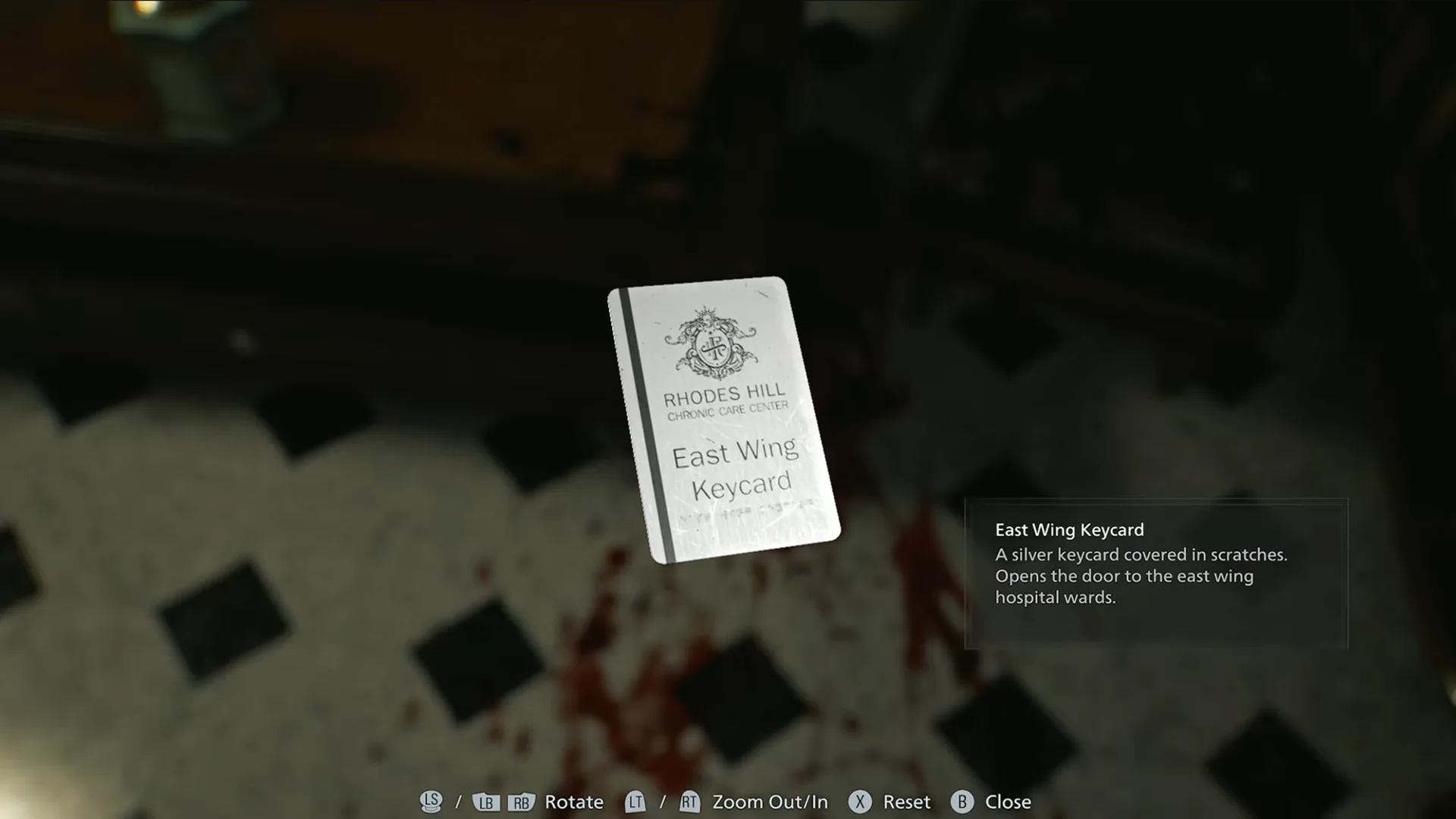 East Wing Keycard Location in RE Requiem