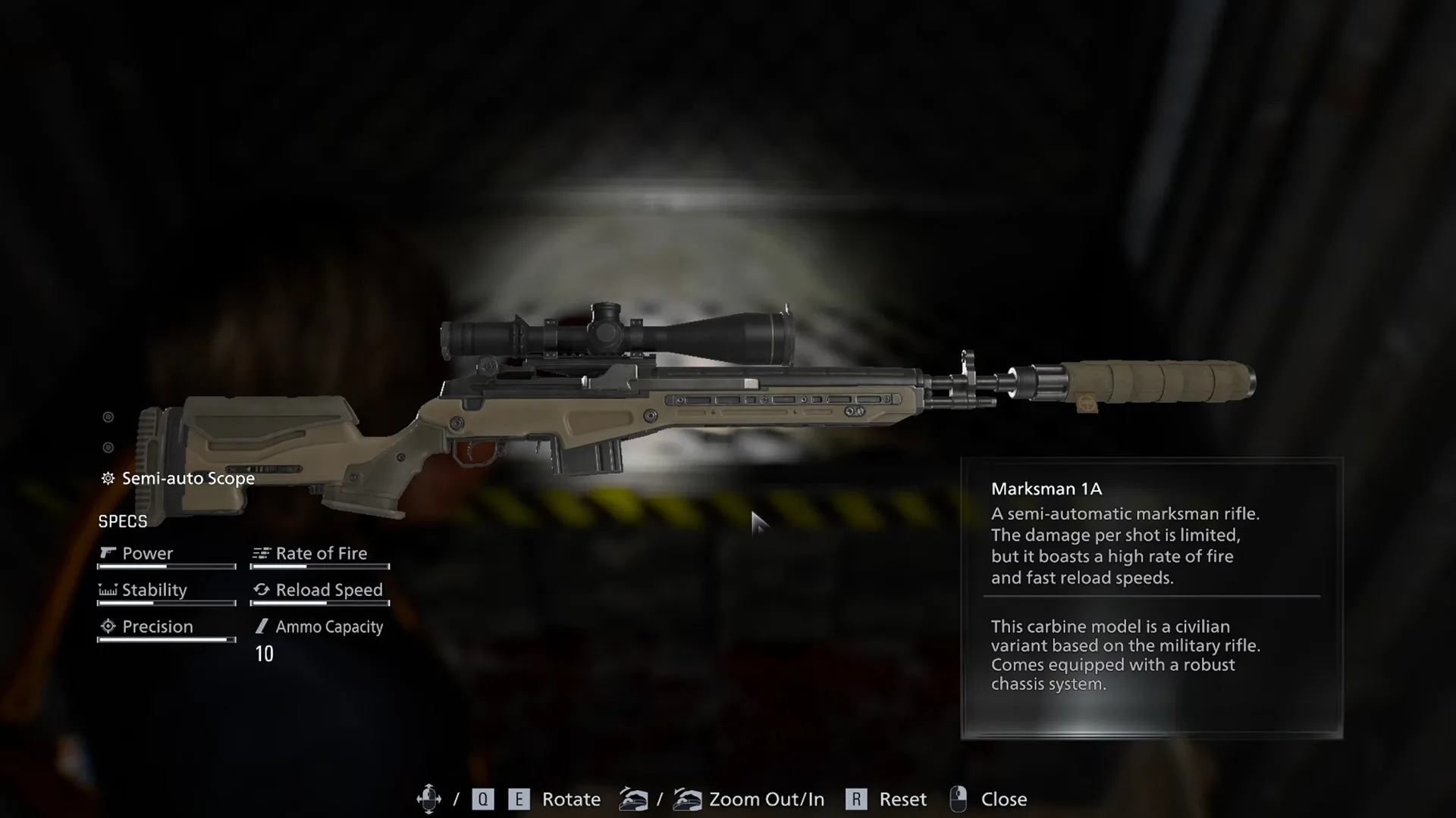 how to get marksman AI rifle in Resident Evil Requiem