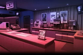 custom videos on store TV in Retro Rewind.