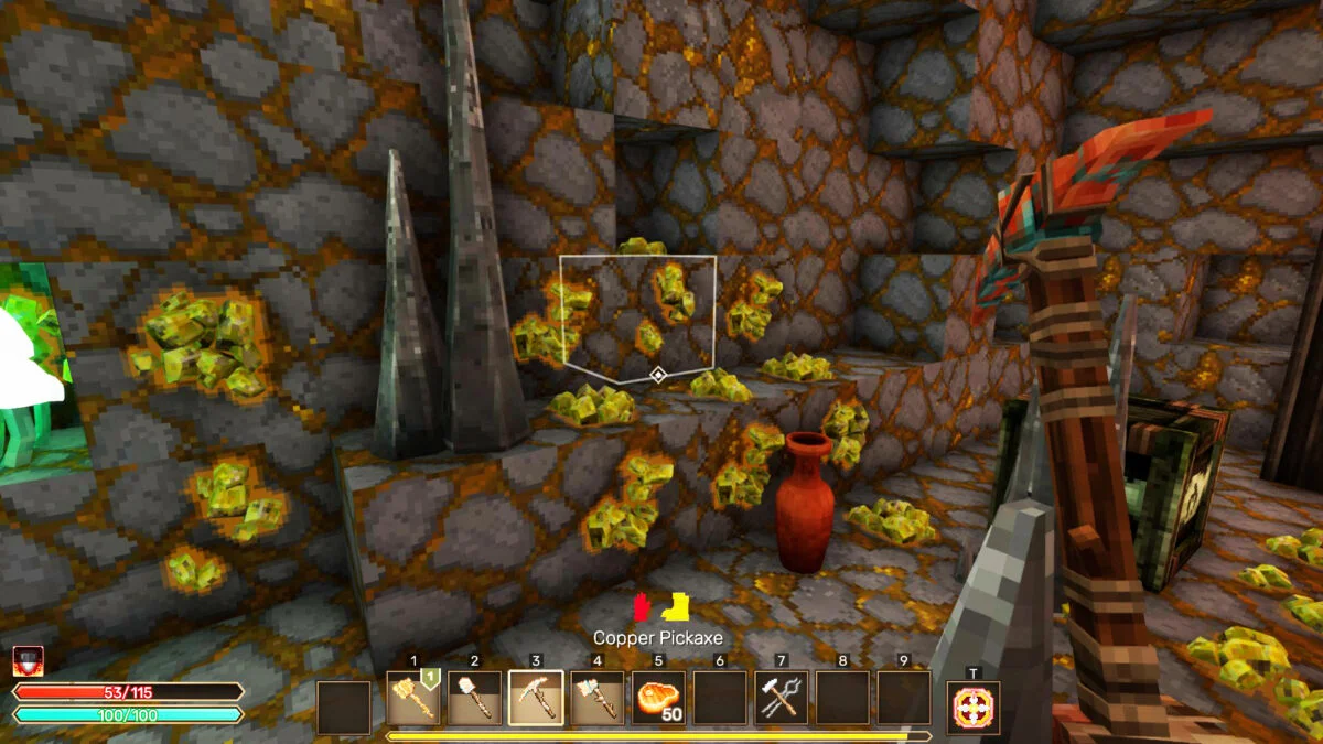 finding and mining sulphur in Everwind